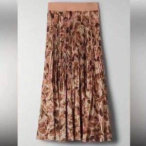 Aritizia Wilfred Floral Twirl Pleated Skirt